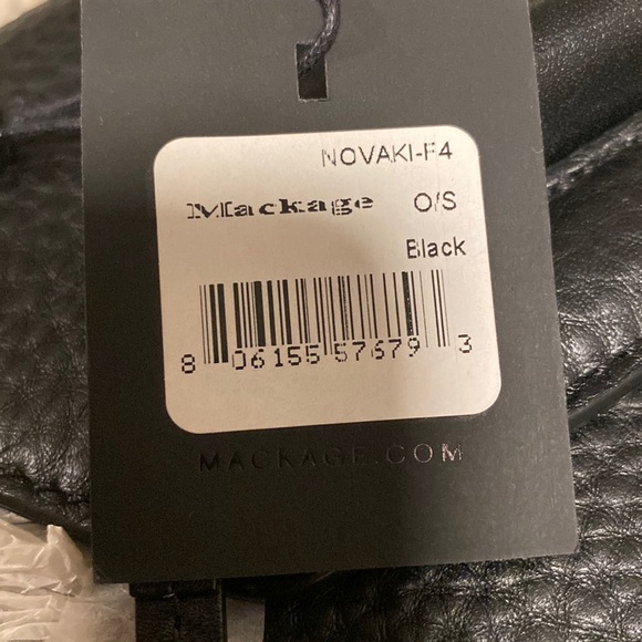 NEW Mackage 'Mini Novaki' Black Crossbody Genuine Pebble Leather  Satchel - Picture 5 of 8